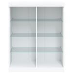 Casa si Gradina - Mobilier - Comode si corpuri - Comode - Servanta cu lumini LED, alb, 81x37x100 cm - Infinity.ro