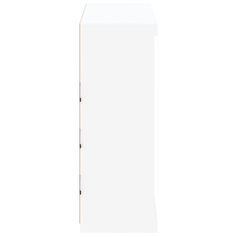 Casa si Gradina - Mobilier - Comode si corpuri - Comode - Servanta cu lumini LED, alb, 81x37x100 cm - Infinity.ro