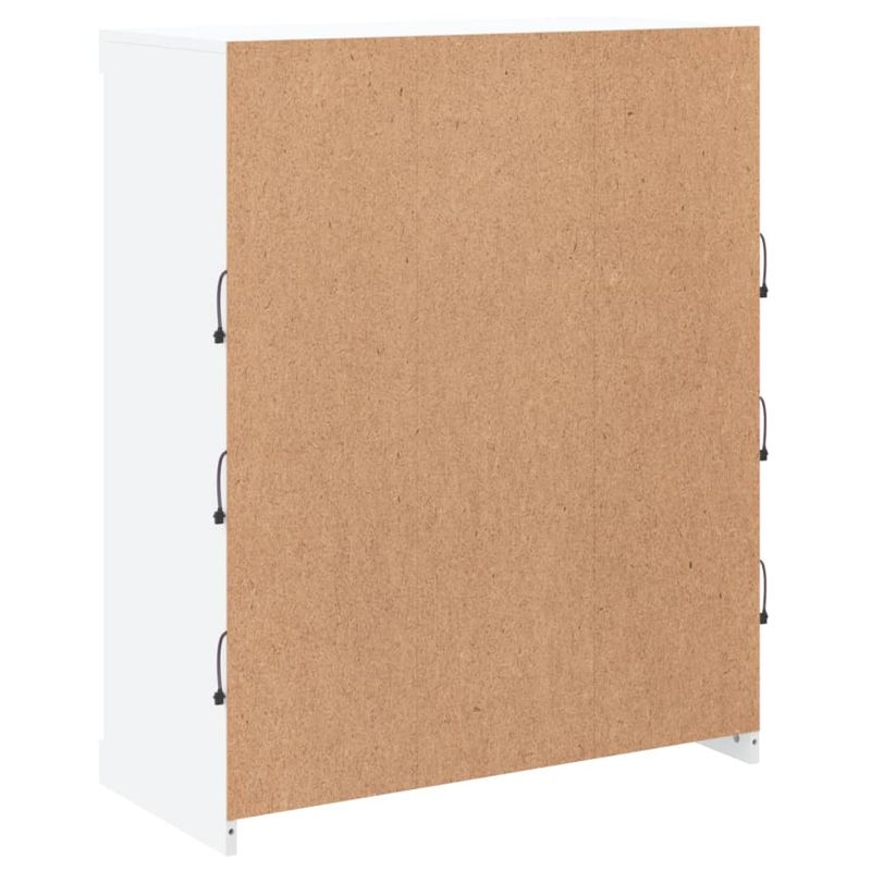 Casa si Gradina - Mobilier - Comode si corpuri - Comode - Servanta cu lumini LED, alb, 81x37x100 cm - Infinity.ro