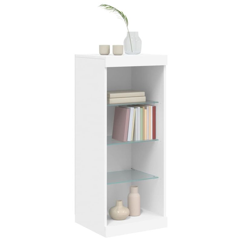 Casa si Gradina - Mobilier - Comode si corpuri - Comode - Servanta cu lumini LED, alb, 41x37x100 cm - Infinity.ro