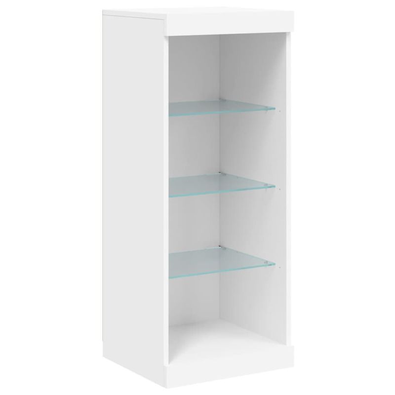 Casa si Gradina - Mobilier - Comode si corpuri - Comode - Servanta cu lumini LED, alb, 41x37x100 cm - Infinity.ro