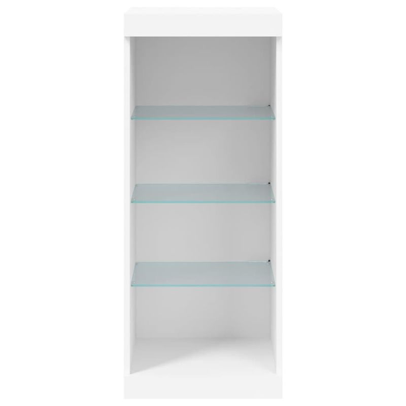 Casa si Gradina - Mobilier - Comode si corpuri - Comode - Servanta cu lumini LED, alb, 41x37x100 cm - Infinity.ro