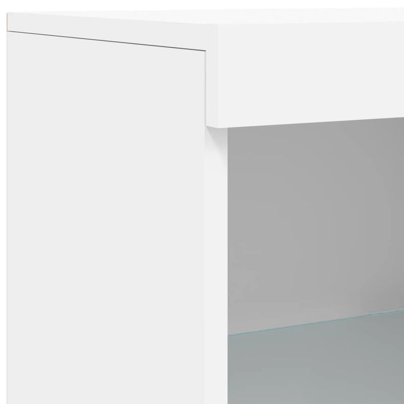 Casa si Gradina - Mobilier - Comode si corpuri - Comode - Servanta cu lumini LED, alb, 41x37x100 cm - Infinity.ro