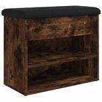 Casa si Gradina - Mobilier - Organizare si depozitare - Bancute - Banca de pantofi, stejar fumuriu, 62x32x50 cm, lemn prelucrat - Infinity.ro