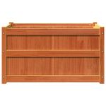 Casa si Gradina - Gradinarit si plante - Plante si ghivece - Ghivece si suporturi - Jardiniera de gradina, maro ceruit, 90x50x50 cm, lemn masiv pin - Infinity.ro