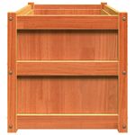 Casa si Gradina - Gradinarit si plante - Plante si ghivece - Ghivece si suporturi - Jardiniera de gradina, maro ceruit, 90x50x50 cm, lemn masiv pin - Infinity.ro