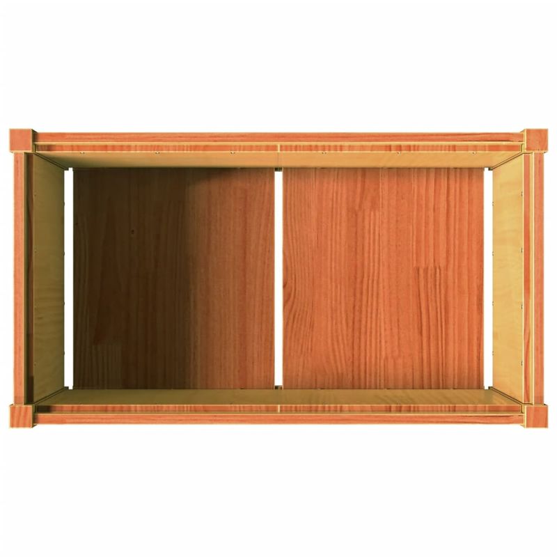 Casa si Gradina - Gradinarit si plante - Plante si ghivece - Ghivece si suporturi - Jardiniera de gradina, maro ceruit, 90x50x50 cm, lemn masiv pin - Infinity.ro