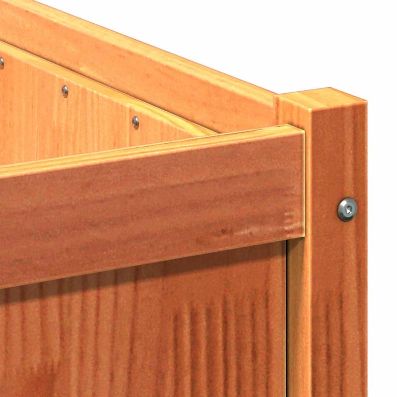 Casa si Gradina - Gradinarit si plante - Plante si ghivece - Ghivece si suporturi - Jardiniera de gradina, maro ceruit, 90x50x50 cm, lemn masiv pin - Infinity.ro