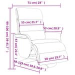 Casa si Gradina - Mobilier - Scaune si fotolii - Fotolii - Fotoliu rabatabil cu suport de picioare, crem, piele ecologica - Infinity.ro