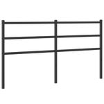 Casa si Gradina - Mobilier - Paturi si accesorii - Accesorii paturi - Tablie de pat metalica, negru, 160 cm - Infinity.ro