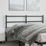 Casa si Gradina - Mobilier - Paturi si accesorii - Accesorii paturi - Tablie de pat metalica, negru, 160 cm - Infinity.ro