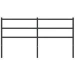 Casa si Gradina - Mobilier - Paturi si accesorii - Accesorii paturi - Tablie de pat metalica, negru, 160 cm - Infinity.ro