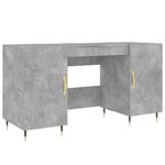 Casa si Gradina - Mobilier - Mese si birouri - Birouri - Birou, gri beton, 140x50x75 cm, lemn compozit - Infinity.ro
