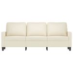 Casa si Gradina - Mobilier - Canapele si coltare - Canapele - Canapea cu 3 locuri, crem, 180 cm, catifea - Infinity.ro