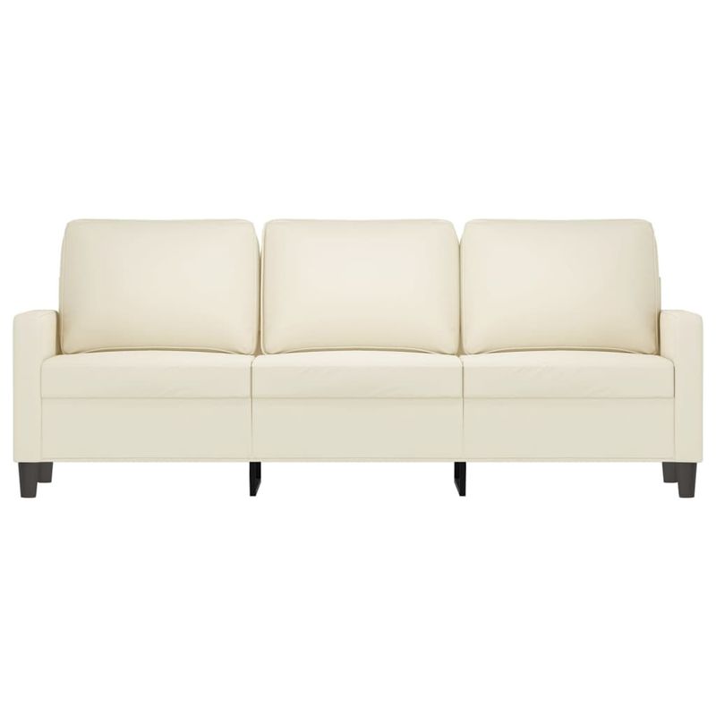 Casa si Gradina - Mobilier - Canapele si coltare - Canapele - Canapea cu 3 locuri, crem, 180 cm, catifea - Infinity.ro