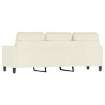Casa si Gradina - Mobilier - Canapele si coltare - Canapele - Canapea cu 3 locuri, crem, 180 cm, catifea - Infinity.ro