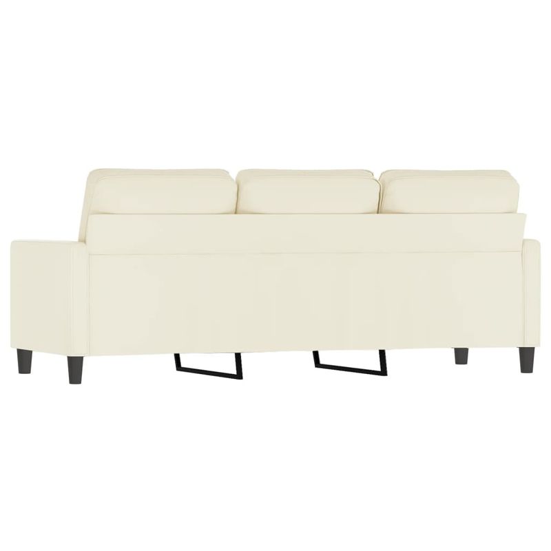 Casa si Gradina - Mobilier - Canapele si coltare - Canapele - Canapea cu 3 locuri, crem, 180 cm, catifea - Infinity.ro