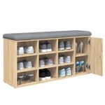 Casa si Gradina - Mobilier - Organizare si depozitare - Bancute - Banca pentru pantofi stejar sonoma 102x32x50 cm lemn prelucrat - Infinity.ro
