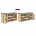 Casa si Gradina - Mobilier - Organizare si depozitare - Bancute - Banca pentru pantofi stejar sonoma 102x32x50 cm lemn prelucrat - Infinity.ro