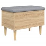 Casa si Gradina - Mobilier - Canapele si coltare - Banchete - Banca de depozitare, stejar sonoma, 62x42x46 cm, lemn prelucrat - Infinity.ro