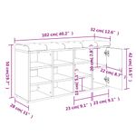Casa si Gradina - Mobilier - Organizare si depozitare - Bancute - Banca pentru pantofi stejar sonoma 102x32x50 cm lemn prelucrat - Infinity.ro