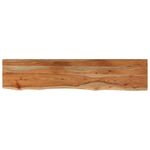 Casa si Gradina - Mobilier - Biblioteci si rafturi - Rafturi - Raft perete 100x20x2,5cm dreptunghiular lemn acacia margine vie - Infinity.ro