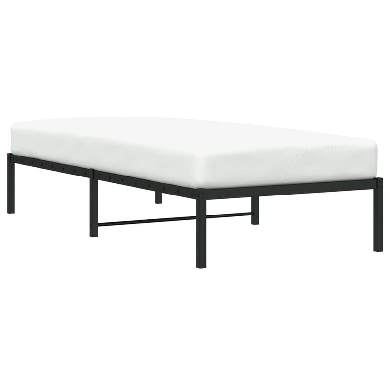 Casa si Gradina - Mobilier - Paturi si accesorii - Paturi - Cadru pat metalic, negru, 90x200 cm - Infinity.ro