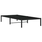 Casa si Gradina - Mobilier - Paturi si accesorii - Paturi - Cadru pat metalic, negru, 90x200 cm - Infinity.ro