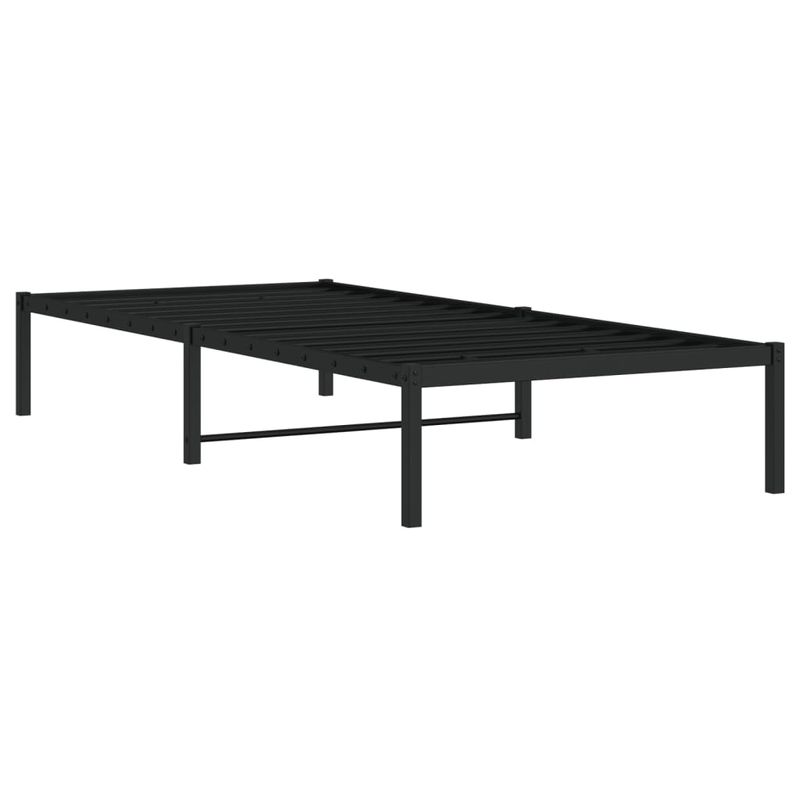 Casa si Gradina - Mobilier - Paturi si accesorii - Paturi - Cadru pat metalic, negru, 90x200 cm - Infinity.ro