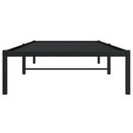 Casa si Gradina - Mobilier - Paturi si accesorii - Paturi - Cadru pat metalic, negru, 90x200 cm - Infinity.ro