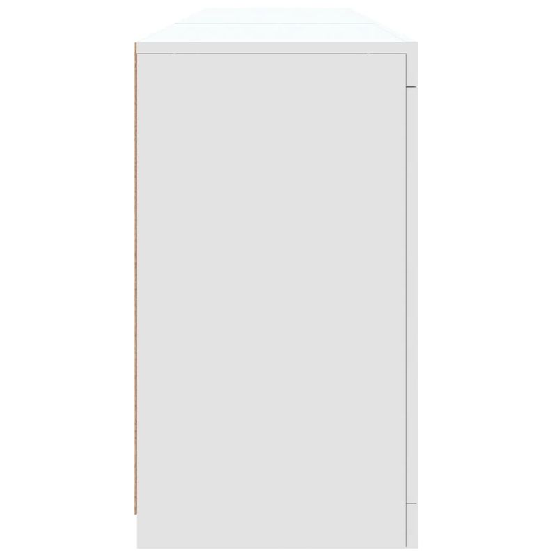 Casa si Gradina - Mobilier - Comode si corpuri - Comode - Servanta cu lumini LED, alb, 162x37x67 cm - Infinity.ro