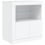 Casa si Gradina - Mobilier - Comode si corpuri - Comode - Servanta cu lumini LED, alb, 162x37x67 cm - Infinity.ro