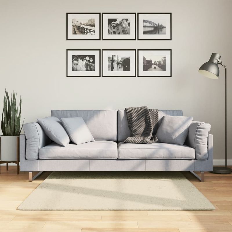 Casa si Gradina - Textile si covoare - Covoare - Covoare casa - Covor HUARTE, fir scurt, moale si lavabil, crem, 120x120 cm - Infinity.ro
