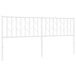 Casa si Gradina - Mobilier - Paturi si accesorii - Accesorii paturi - Tablie de pat metalica, alb, 180 cm - Infinity.ro