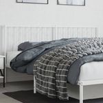 Casa si Gradina - Mobilier - Paturi si accesorii - Accesorii paturi - Tablie de pat metalica, alb, 180 cm - Infinity.ro