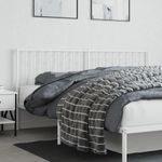 Casa si Gradina - Mobilier - Paturi si accesorii - Accesorii paturi - Tablie de pat metalica, alb, 180 cm - Infinity.ro