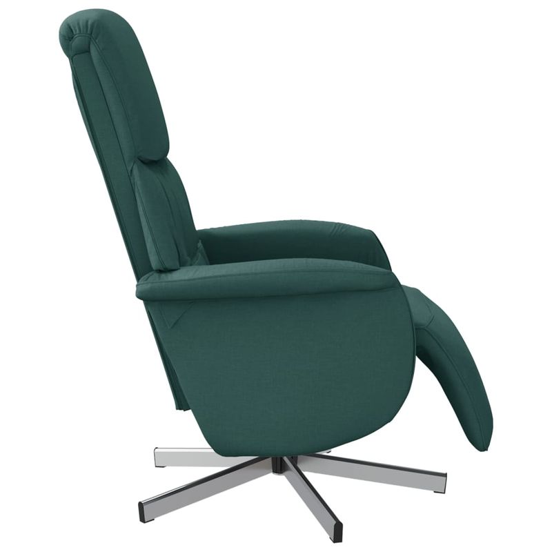 Casa si Gradina - Mobilier - Scaune si fotolii - Fotolii - Fotoliu rabatabil cu suport de picioare, verde inchis, textil - Infinity.ro