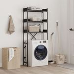 Casa si Gradina - Mobilier - Dulapuri si sifoniere - Dulapuri - Dulap masina de spalat, negru, 67x25x163 cm lemn prelucrat - Infinity.ro