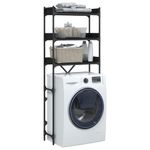Casa si Gradina - Mobilier - Dulapuri si sifoniere - Dulapuri - Dulap masina de spalat, negru, 67x25x163 cm lemn prelucrat - Infinity.ro