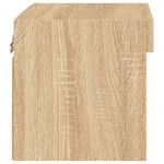 Casa si Gradina - Mobilier - Comode si corpuri - Comode - Noptiere cu lumini LED montate pe perete, 2 buc., stejar sonoma - Infinity.ro