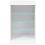 Casa si Gradina - Mobilier - Comode si corpuri - Comode - Servanta cu lumini LED, alb, 41x37x67 cm - Infinity.ro