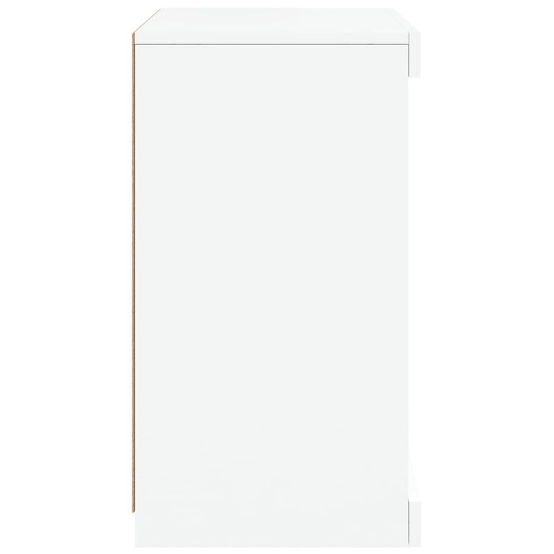 Casa si Gradina - Mobilier - Comode si corpuri - Comode - Servanta cu lumini LED, alb, 41x37x67 cm - Infinity.ro