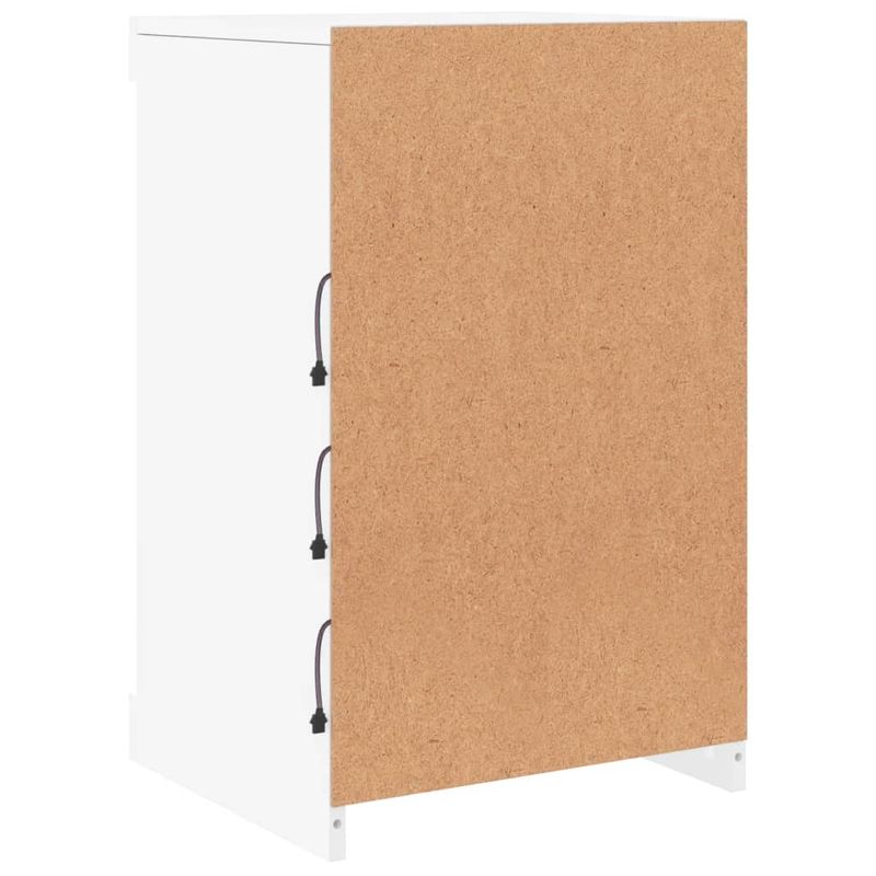 Casa si Gradina - Mobilier - Comode si corpuri - Comode - Servanta cu lumini LED, alb, 41x37x67 cm - Infinity.ro