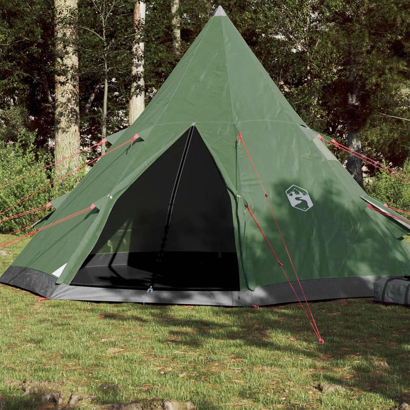 Sport si Outdoor - Camping - Corturi camping - Cort de camping pentru 4 persoane, verde, impermeabil - Infinity.ro