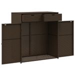 Casa si Gradina - Gradina si terasa - Mobilier exterior - Dulapuri si lazi depozitare exterior - Dulap depozitare de gradina, maro, 105x55x113 cm, poliratan - Infinity.ro