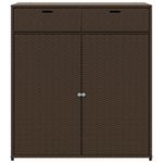 Casa si Gradina - Gradina si terasa - Mobilier exterior - Dulapuri si lazi depozitare exterior - Dulap depozitare de gradina, maro, 105x55x113 cm, poliratan - Infinity.ro
