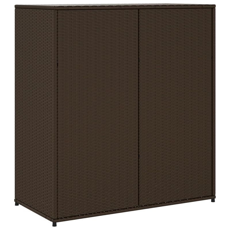 Casa si Gradina - Gradina si terasa - Mobilier exterior - Dulapuri si lazi depozitare exterior - Dulap depozitare de gradina, maro, 105x55x113 cm, poliratan - Infinity.ro
