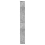 Casa si Gradina - Mobilier - Organizare si depozitare - Organizator incaltaminte - Pantofar cu oglinda, 4 niveluri, gri beton, 63x17x134 cm - Infinity.ro