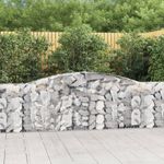 Casa si Gradina - Gradina si terasa - Garduri, panouri si accesorii - Cos gabion arcuit, 400x30x80/100 cm, fier galvanizat - Infinity.ro