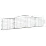 Casa si Gradina - Gradina si terasa - Garduri, panouri si accesorii - Cos gabion arcuit, 400x30x80/100 cm, fier galvanizat - Infinity.ro